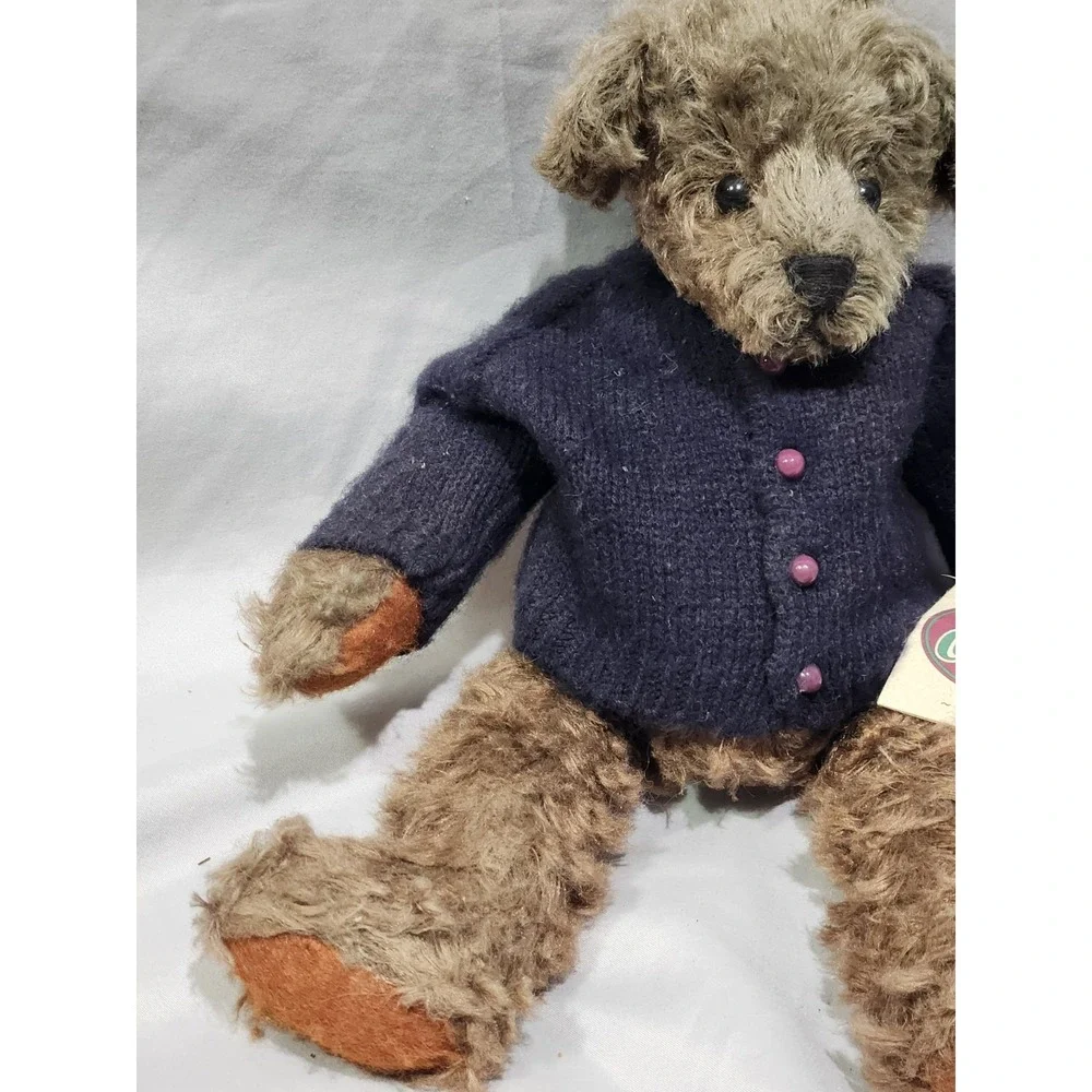 1996 Ganz Cottage Jointed Mohair Teddy Bear Bernie Fully Jointed Wabble Head 13
